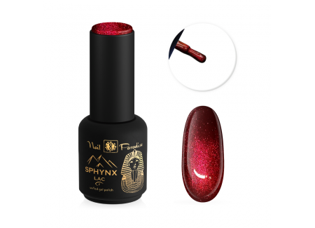 SPHYNX Lac Cat Eye Gel Polish - Ruby Flame 10ml